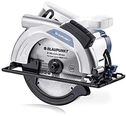 BLAUPUNKT CZ3000 Handkreissäge - Elektrische Holzsäge 1300 W Motor I 4800 U/min I Kreissäge mit Klinge 185 mm I Schnitttiefe 65 mm I Laserführung