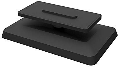 Angle Adjustable Tilting Stand Magnetic Speaker Docks Holder for Echo Show 8,Base Mount Accessory Compatible with Alexa Smart Speakers, Built-in Magnetic, Swivel and Tilt, (black)