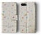 Tirita Personalised Wallet Phone Case for iPhone 12 Mini with Card Holder – Leather Flip Case or Cover with Custom Name – Cute Personalised Gift for Women [20. White Floral Small Flowers]