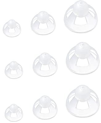 Transparent Soft Silicone Hearing Aid Ear Piece Open Domes Comfortable Ear Tips Invisible 9PCS