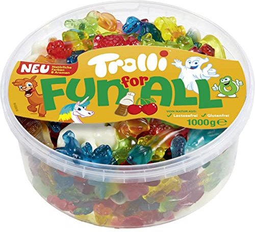 Trolli Fun for All Fruchtgummi Mix, glutenfrei, 1000 g