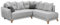 PAMPLONA Ecksofa mit Schlaffunktion, Silber / Anthrazit - Moderne Eckcouch in L-Form mit Bettkasten - 244 x 91 x 212 cm (B/H/T)