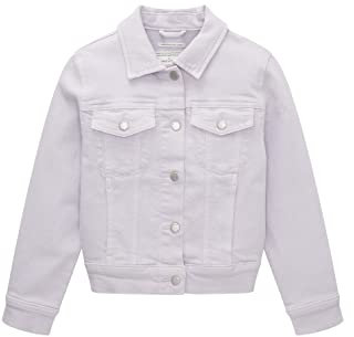TOM TAILOR Mädchen Kinder Basic Jeansjacke 1035756, Lila, 116-122