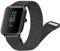 Meliya Correa para Amazfit Bip 3/Bip Lite/Bip S/Bip S Lite/Bip U/Bip U Pro,Correas Metal de Acero Inoxidable Pulseras de Repuesto para Amazfit Bip U para Hombres Mujeres(Negro)