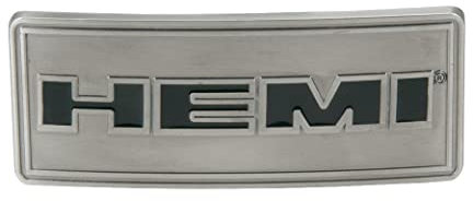 Westernwear-Shop HEMI Logo Black Gürtelschnalle - Gürtelschließe Belt Buckle Silber - US Auto V8 HEMI Fanartikel Zubehör die perfekte Geschenkidee