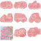 8 Stück Keksausstecher Kinder, Ausstecher Fahrzeuge, Plätzchen Ausstecher Auto, Ausstechformen Weihnachten 3D, Cookies Cutter, Transportwerkzeuge Ausstechformen Junge Kinder, Bulldozer Gabelstapler