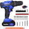 21V Cordless Drills with 26PCS Accessories Kit, 45Nm Max Hammer Drill Power Drill Driver with 1.5Ah Battery, 25+1 Torque Combi Drill LED Light for Home DIY, 10mm Keyless Chuck Forward Reverse Setting