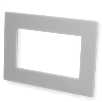 Double & Single Light Switch Surround Acrylic Finger Plate Panel Socket Multiple Colours (Double, Grey)