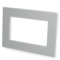 Double & Single Light Switch Surround Acrylic Finger Plate Panel Socket Multiple Colours (Double, Grey)
