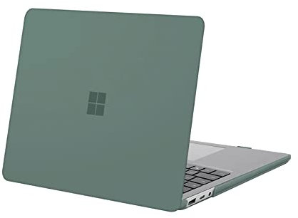 MOSISO Custodia Compatibile con Surface Laptop 5/4/3 13,5 pollici 2022 2021 2019 Rilascio con Metallo Tastiera (Modelli: 1951 & 1868),Protettivo Plastica Custodia Rigida, Verde Smeraldo