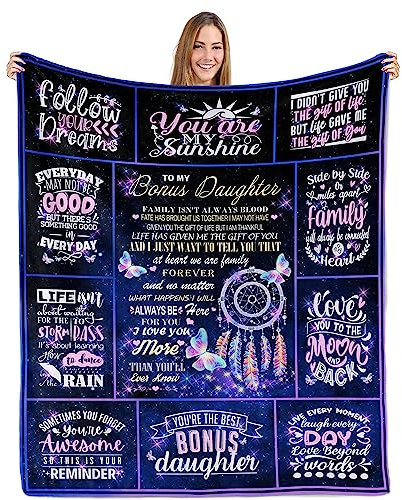 Sulpoie Überwurfdecke für Stieftochter und Tochter, 127 x 152,4 cm