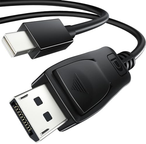 Cable Mini DisplayPort a DisplayPort, 4K 60Hz Activo Thunderbolt 2 a DP Cable Adaptador, UHD Mini DP to DisplayPort Cable Mini Display Port a DP Compatible para MacBook Air/Pro, Surface Pro, 2M