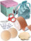 UTOPIKOO® Boob Tape.Cinta Adhesiva Pecho 5m+2 Pezoneras Adhesivas Invisibles Silicona Reutilizables 8,5 cm.+10 Cubre Pezones Saten+50 Cinta Doble Cara Ropa y Piel+Tijeras+ Bolsita Viaje- Set Premium