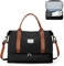 Reisetasche Damen 40x20x25 Ryanair Handgepäck Tasche Sporttasche Weekender Bag Schwimmtasche Wasserdicht Travel Duffle Bag Fitnesstasche Trainingstasche Krankenhaustasche mit Schuhfach,F9-Schwarzbraun