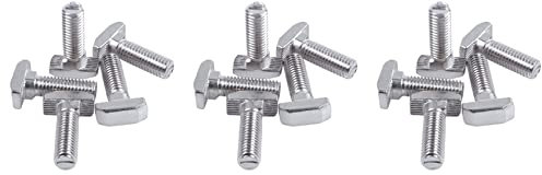 Lubrol Gewinde M8 T-Nut Gleitbolzen Schiebeschraube Schraube Silber 15 Stück