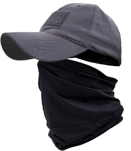 ehsbuy Camo Hüte für Männer mit Kühlung Halsgamasche Baseballmützen Gesichtsschal Maske Armee Taktische Militärmütze Halsrohr Snoods zum Laufen Jagd Camping Radfahren Angeln Outdoor Sports