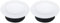 PATIKIL 8 Inch Round Air Vent, 2 Pack Adjustable Ceiling Diffuser Grill Cover ABS Louver Soffit Vent for Bathroom Kitchen Living Room, White