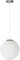 Lámpara Colgante Moderna de Mediados de Siglo, Globo Blanco, 1 luz, iluminación Colgante de Isla de Cocina, lámpara Colgante de Bola de Vidrio Blanco lechoso, Alambre Colgante de 60 Pulgadas
