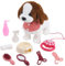 Arkyomi Chien Jouet Enfant Parle et Bouge furreal Chien interactif Qui Marche et aboie realiste Secoue la Queue electronique Chien avec Laisse Chien Robot Puppy Brun