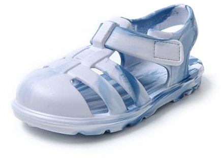 JOMIX Sandales Enfants été Sandales pour Bébé Enfants Garçons Filles en Caoutchouc Mer Plage Piscine (Bleu, 26 EU)