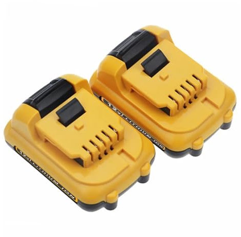 12V 3.0Ah 4.0Ah Lithium-ion Battery Replacement Li-ion Batteries，Compatible For Dewalt DCB120 DCB124 DCB122 DCB125 DCB123 Power Tools (Color : 2 Piece 3.0Ah, Size : 12V)