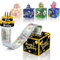 Xinfin Geldgeschenk Geburtstag Überraschungsbox DIY Happy Birthday Geschenkverpackung Geldgeschenke Verpackung Mystery Box für Freunde Kinder und Eltern (Schwarz-Gold)