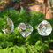 3 Stück Kristall Sonnenfänger, Kristalle Deko Anhänger, Regenbogenmacher für Fenster, Glas Ornamente Kronleuchter