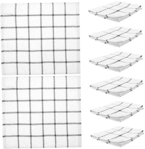 Amosfun 8pcs Dishcloth Mop Towels Cleaning Rags Lint Washcloths Cotton Washcloths Quick Dry Dish Rag Cutlery Washing Cloths Kitchen Dish Towels Dish Rags Cotton Yarn