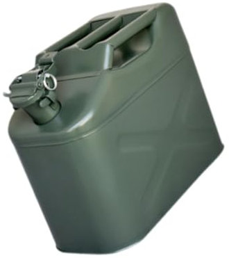 Dickly Bidon d'essence, bidon d'huile portable avec couvercle, réservoir de carburant automatique, bidon de carburant pour moto d'aventure en tout-terrain, 5l 29x12.5x22cm