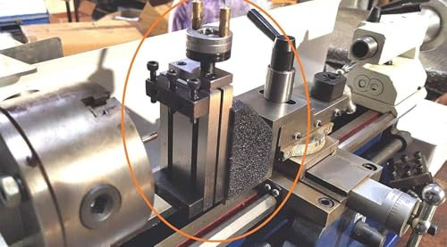 Buyohlic Mini slitta verticale (90 x 50 mm) con piastra angolare a Z, fresatura istantanea su piccoli torni da banco