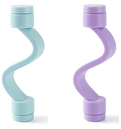 XPEX 2 Piezas Atractor Magnético para Puerta de Lavadora de Carga Frontal, Soporte Magnético Flexible para Tope de Puerta de Lavadora, Soporte Universal para Puerta de Lavadora (Azul/Morado)