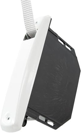IdeaGenesis - Recogedor Persiana con Frente de Aluminio para empotrar en persianas enrollables interior. Enrollador persiana para embutir en obra. Sistema Universal Resistente (Blanco cinta 18mm)