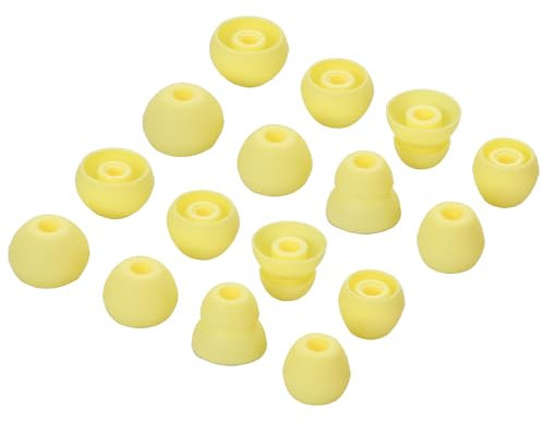 Replacement Eartips Silicone Earbuds Tips Buds Ear Set Accessories for Beats Flex Wireless Headphones,8 Pairs (Yuzu Yellow)