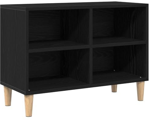 vidaXL TV-Schrank aus Schwarzer Eiche - 69,5x30x50 cm, aus Holzwerkstoff