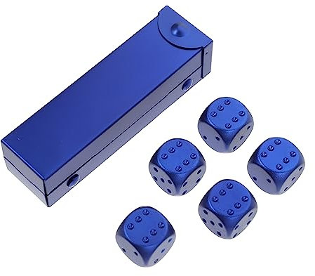Kisangel Würfelspiel-Requisite Bastelwürfel Aus Aluminiumlegierung Mit Exquisiten Details Für Kleine Würfel-Requisiten Leicht Und Tragbar Für Partys