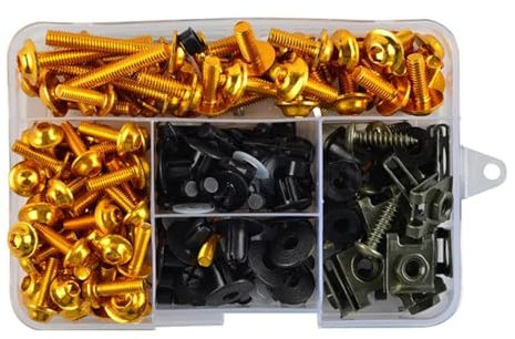 DSWILNV Vite Bulloni E Dadi per Z400 per Z650 per Z750 Accessori Moto Carenatura Bulloni Viti Kit Dado Pinze Viti Moto Cappe