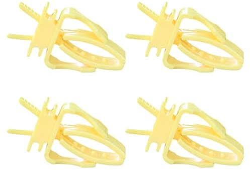 Pocoiau Plastikvogelfutterclips Für Käfig Obst Und Spielhalter Diät Clip 4pcs Vogelfutter Clip
