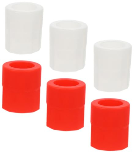 Homoyoyo 6Pcs Silicone Shot Glass Ice Molds Flexible Wine Glass Shape Ice Cube Tray for Vodka Cocktails Multi-Function Easy Release Molds for Chocolate Soap Candle Making