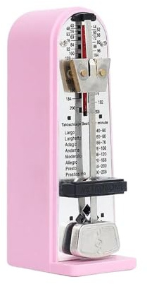 Metronom Metronom for Schlagzeug, präzises professionelles Klavier-Metronom, Musikinstrumente, Zubehör for Bass, Ukulele, Violine, Jungen, Mädchen, Jugend FüR Klavier Gitarre(Pink)