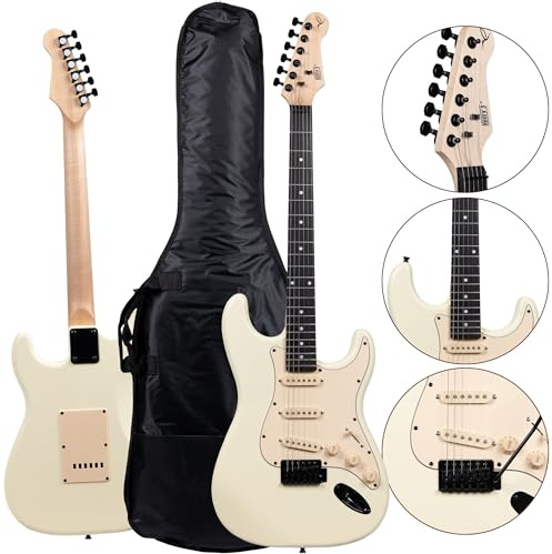 Henry's E-Gittare - Jr. Bird II ST1-NJR Dove - Olympic White - Elektrische Gitarre - Elektrogitarre - Electric Guitar