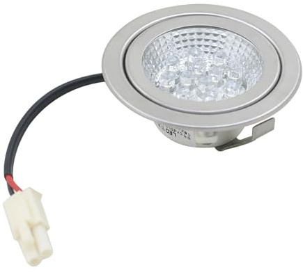 DC12V Range Hood Lights For Kitchen Integrated Stove Round Ceiling Lamp Exhaust Light LED Lighting Fittings 1pc,Uniform Lighting(68mm)