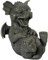Unbekannt Gartenfigur Gartendrache - Modell Witzbold - Fantasy Figur Deko Drache Garten