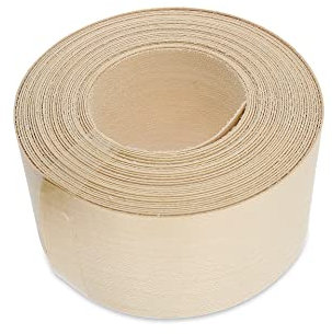 WoodPress® 50 mm Bois d'Érable Véritable Bande de Chant en Placage Préencollé – Rouleau de 7,5 m – Application à Repasser Facile à Faire soi-même, Couvre Le Bord d'un Panneau MDF Standard