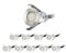 SUBOSI 10er mini Bodeneinbaustrahler Set DC12V Ø19mm 0.4W LED Einbaustrahler IP67 Wasserdicht Einbauleuchten Außen Terrasse Küche Garten Led Lampe