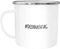 Moonworks® Emaille-Tasse #dein Hashtag individualisierbar bedrucken mit eigenem Text Emaille-Becher selbst gestalten weiß-metall Emailletasse