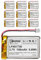10X EEMB 3.7V 150mAh Lipo-Batterie 401730 Wiederaufladbarer Li-Polymer-Akku mit UN38.3 Molex-Anschluss.Stellen Sie sicher, DASS die Polarität des Geräts vor dem Kauf mit Batterie übereinstimmt!!!