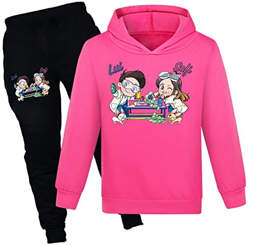 COOLGIRL Youtuber Set con Cappuccio e Felpa per Ragazze e Ragazzi - Top e Pantaloni Sport All'Aperto