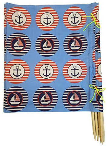 Windschutz 8m x 80cm für Strand Garten See Meer SICHTSCHUTZ Wind Zaun Schutz Blickschutz Camping (22. Anker)