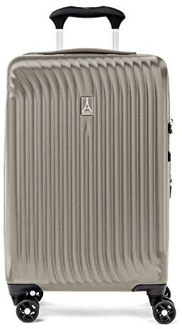 Travelpro Maxlite Air Hartschalen-Koffer, erweiterbar, 8 Spinnräder, Leichter Hartschalenkoffer, Polycarbonat-Koffer, Champagner, Handgepäck, 53,3 cm, Champagner, Carry On 21-Inch, Maxlite Air