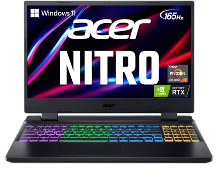 Acer Nitro 5 AN515-46-R0EQ Gaming Laptop | AMD Ryzen 7 6800H Octa-Core CPU | NVIDIA GeForce RTX 3070 Ti Laptop GPU | 15.6 QHD FreeSync 165Hz IPS | 32GB DDR5 | 1TB Gen 4 SSD | Wi-Fi 6E |